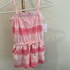 NWT girls gap XS pink romper